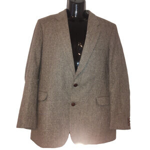 Woodmere Men’s Brown Herringbone Blazer Size 38 BG 9